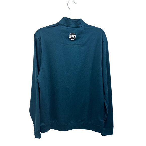 WAGGLE Men Loosey Goosey Quarter Zip Pullover MEDIUM - Picture 3 of 5